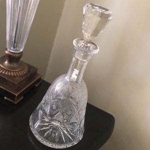 Vintage Crystal wine decanter